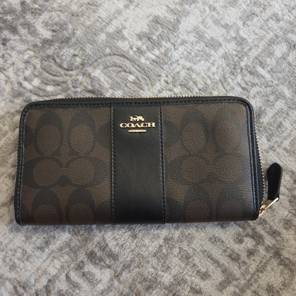 Coach Black and Brown Wallet